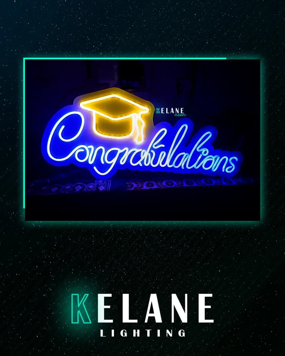 ( congratulations ) neon sign