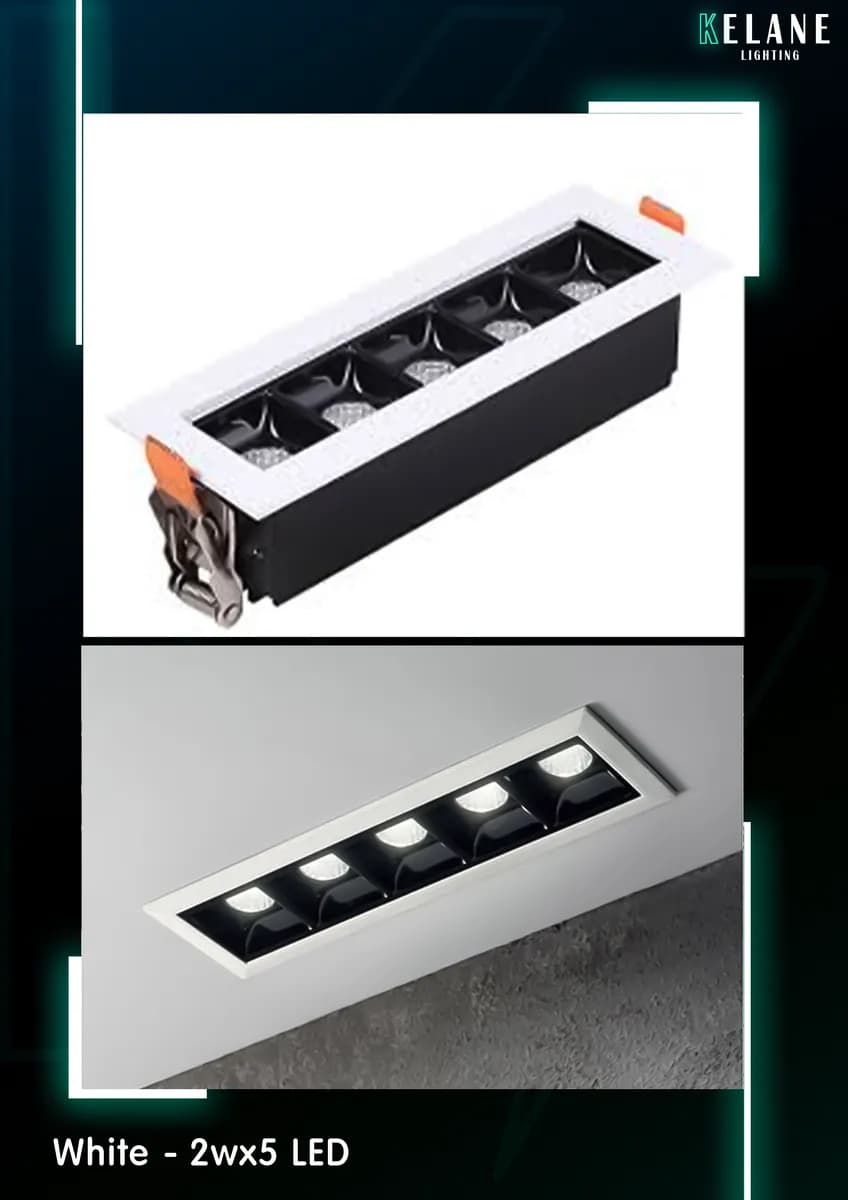 Customized design 5 heads linse linear spotlight - خمس عيون