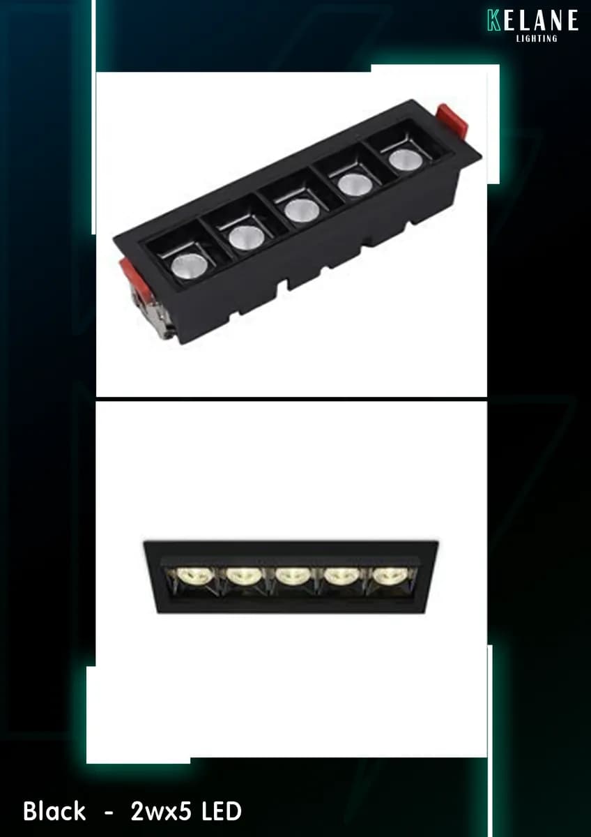 Customized design 5 heads linse linear spotlight - خمس عيون