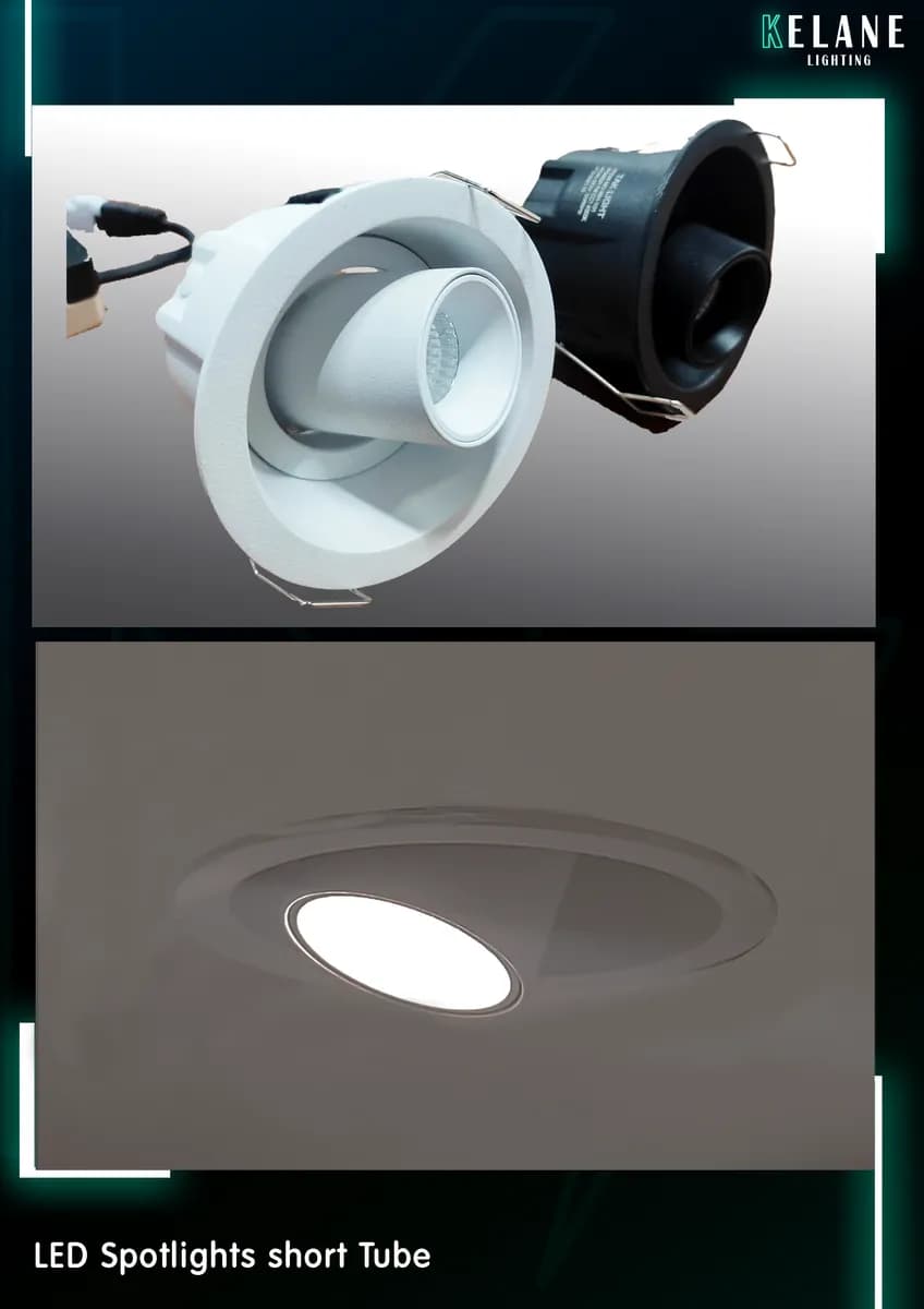 white LED Spotlights short Tube - سبوت عين أبيض