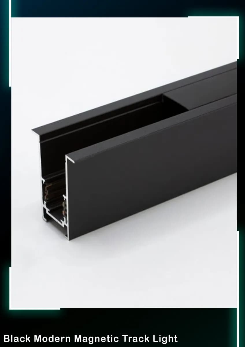 Black Modern Magnetic Track Light - جسر ماجنيت داخلي مع فنش 